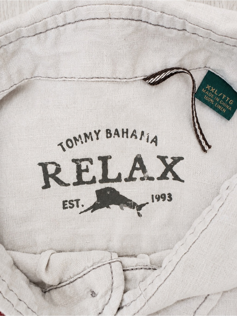 Tommy Bahama Relax 100% Linen Short Sleeve Button-Up Shirt Men’s XXL Beach Vacay - Picture 4 of 5